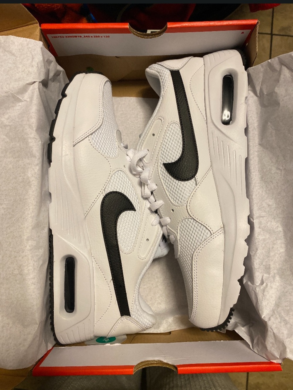 Nike Air Max SC Men's Size 13 White Black Sneakers CW4555-102 NIB